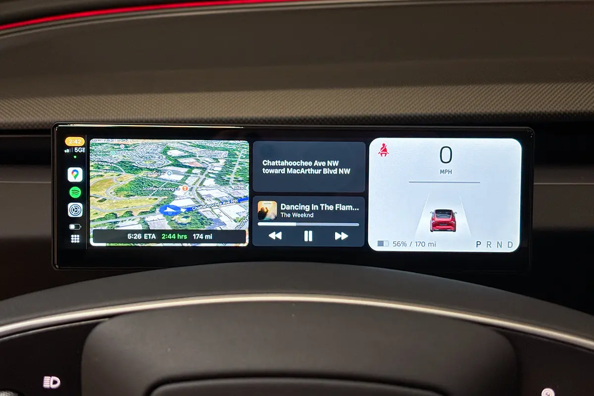 Tesla Model 3 / Y Msx-Cp9 Apple Carplay & Android Auto Driver View Dash & Touchscreen Lcd Display (Smart Instrument Cluster) 7