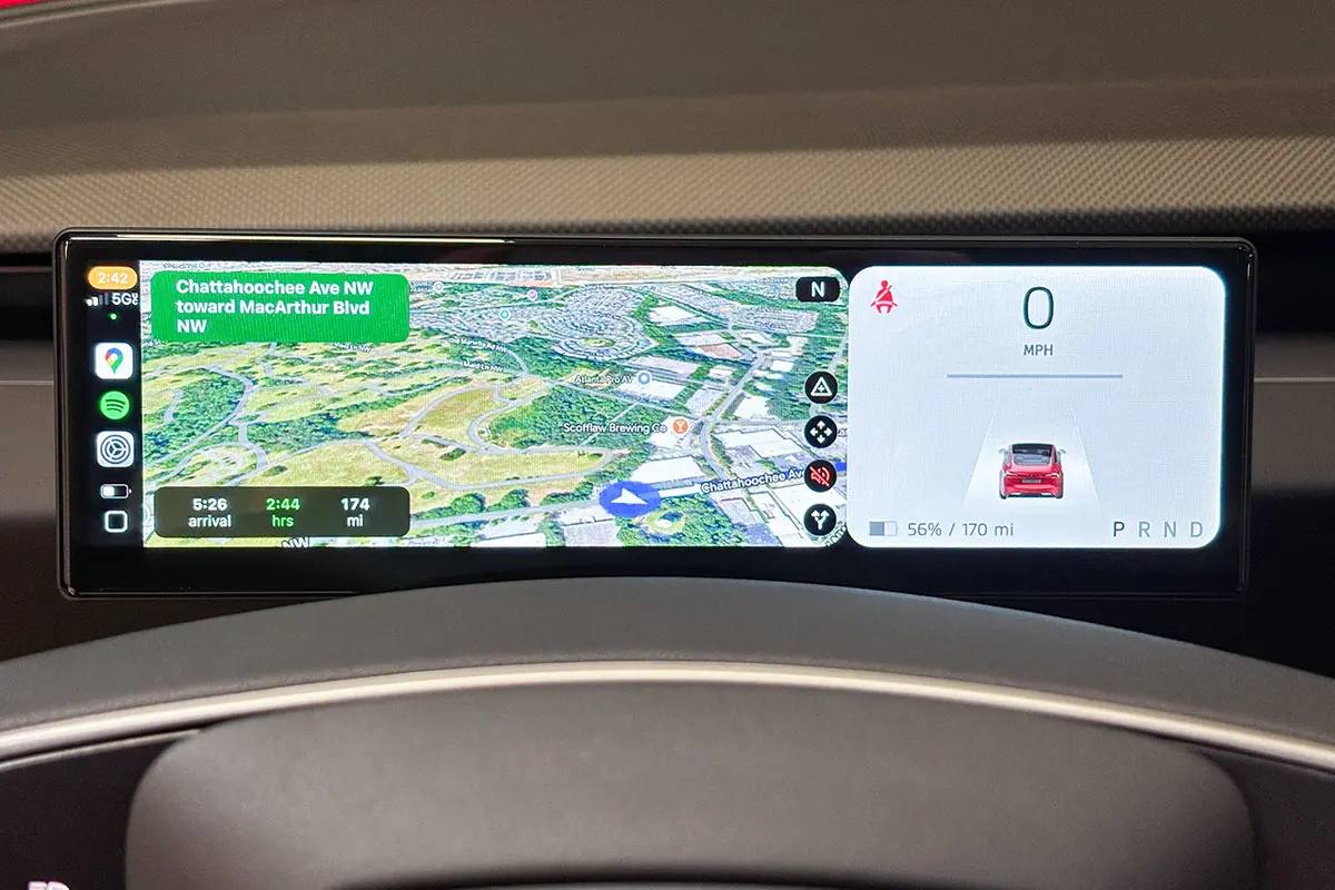 Tesla Model 3 / Y Msx-Cp9 Apple Carplay & Android Auto Driver View Dash & Touchscreen Lcd Display (Smart Instrument Cluster) 8