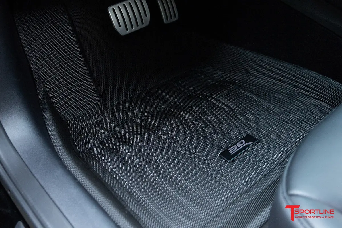 Tesla Model Y Maxpider 3D Elitect All-Weather Custom Fit Floor Liner Mats (Set Of 3) 15