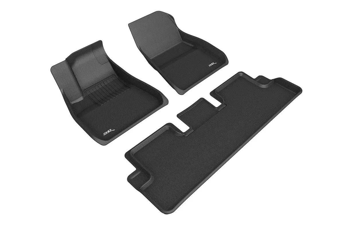 Tesla Model X 2016-2020 Maxpider 3D Kagu All-Weather Custom Fit Floor Liner Mats 1