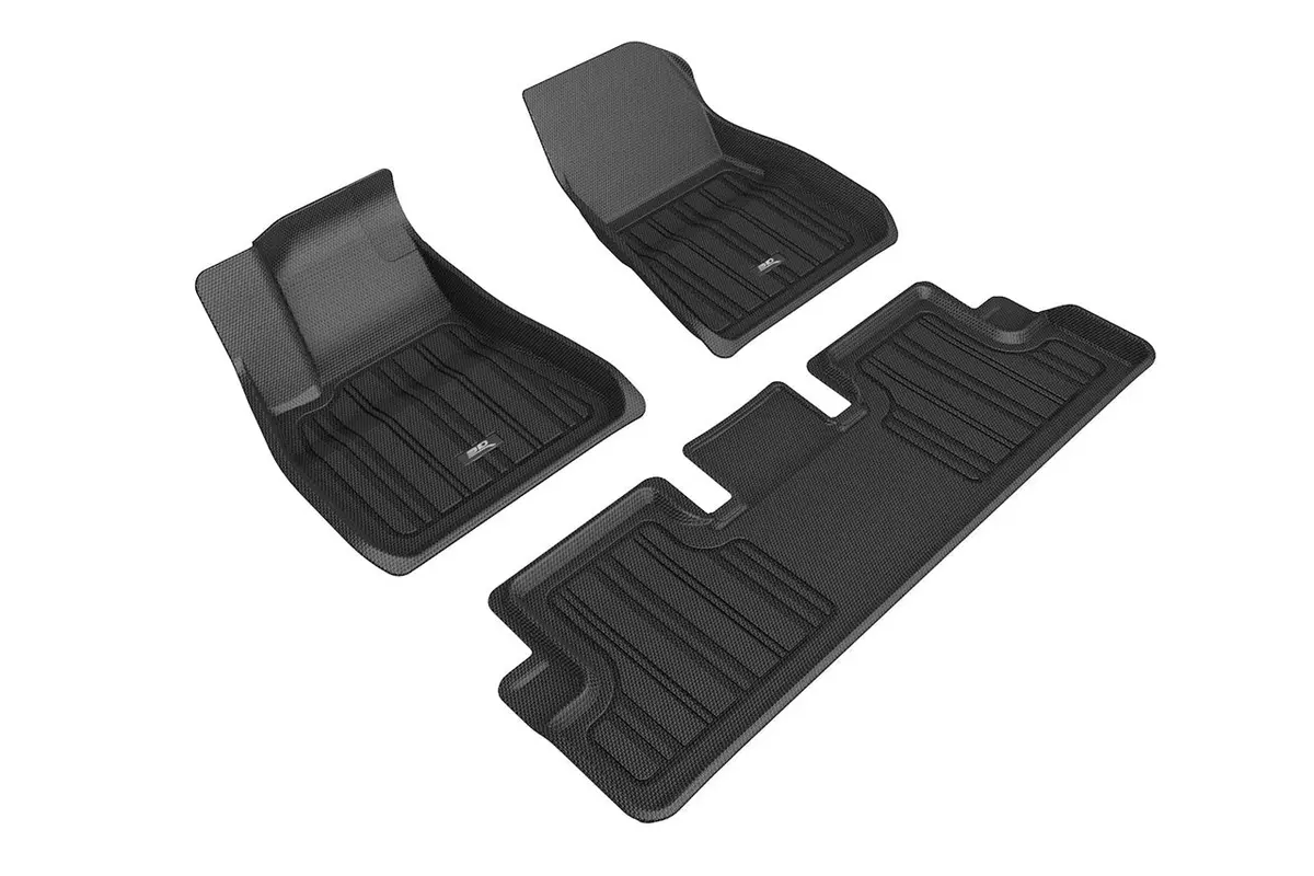 Tesla Model Y Maxpider 3D Elitect All-Weather Custom Fit Floor Liner Mats (Set Of 3) 1