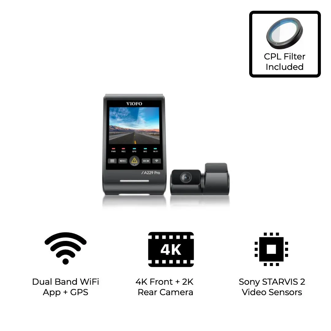 Viofo A229 Pro Duo 2Ch Dash Cam 1