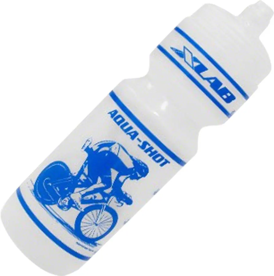 Xlab Aqua Shot Race Water Bottle: Clear/Blue 1