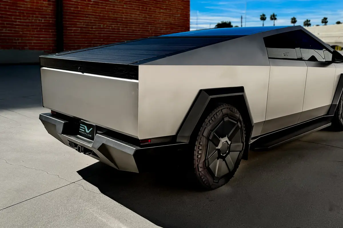 Tesla Cybertruck Westin Pro-Series Rear Bumper Finished In Textured Black 1