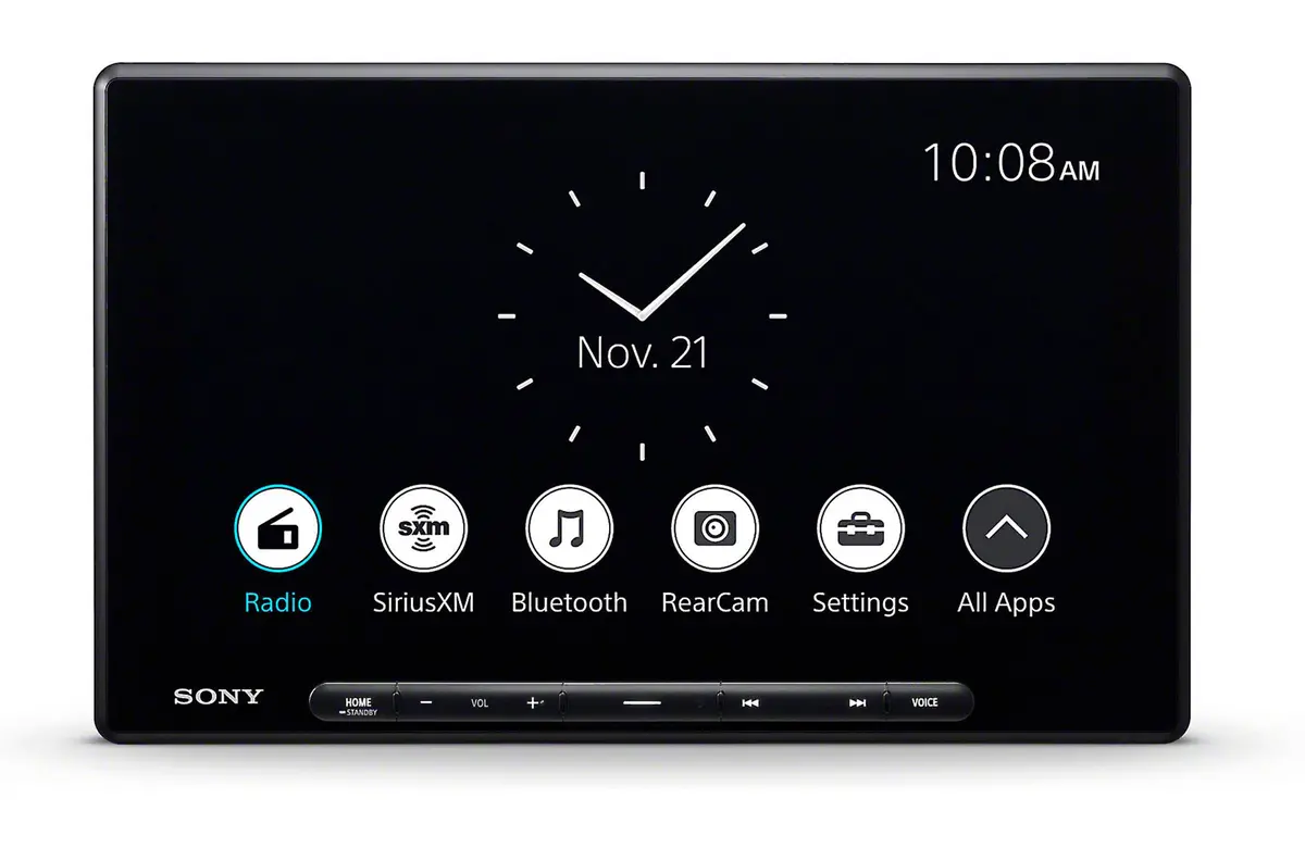 Sony Xav-Ax8500 1-Din 10.1” Floating Lcd Screen W/ Apple Car Play & Android Auto 1