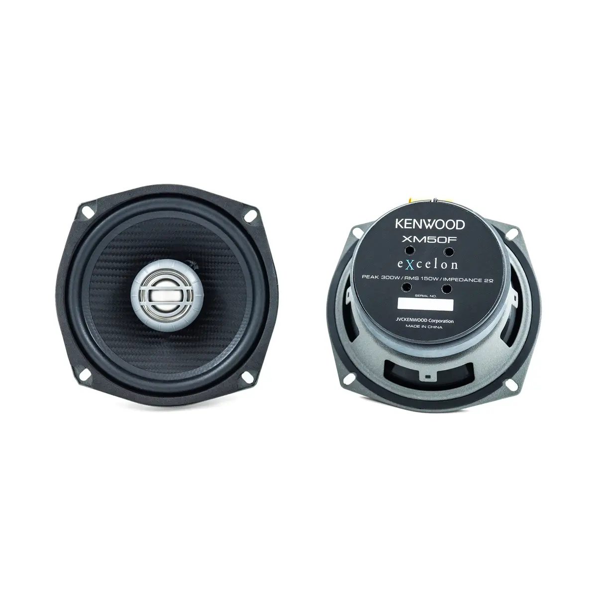 Kenwood Xm50f 5 1/4" 2-Way Front Speakers For 1998-2013 Harley-Davidson Touring Models 1