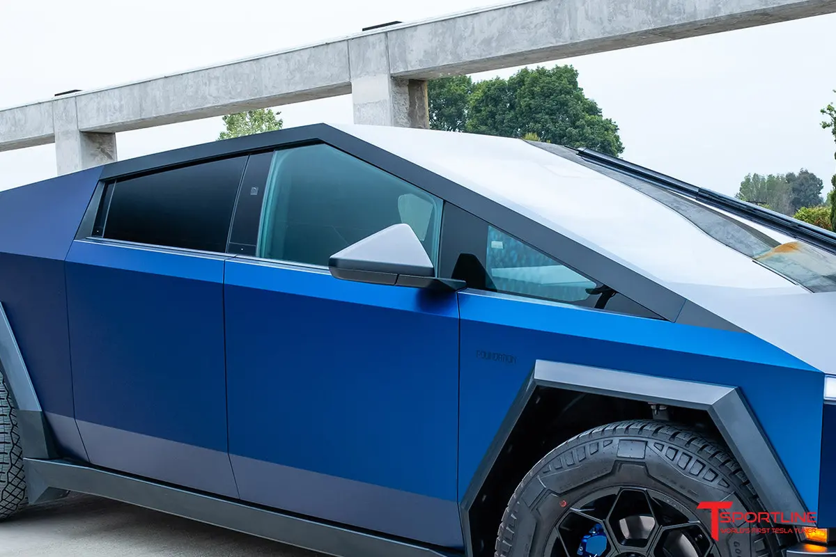 Pro Install Tesla Cybertruck Roof Line Pillar Delete Diy Blackout Vinyl Wrap Kit 1