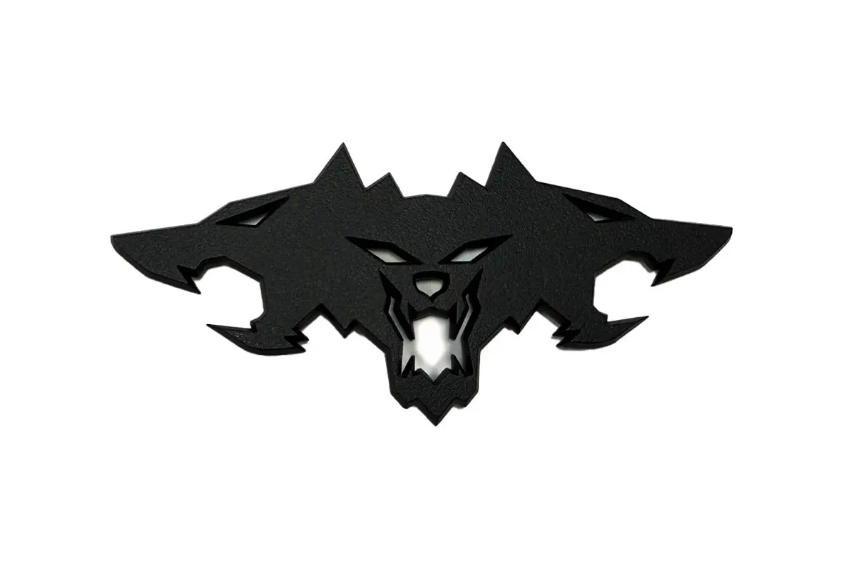 Cyberbeast Premium 3-D Aluminum Metal Satin Black Emblem Badge For Cybertruck 1