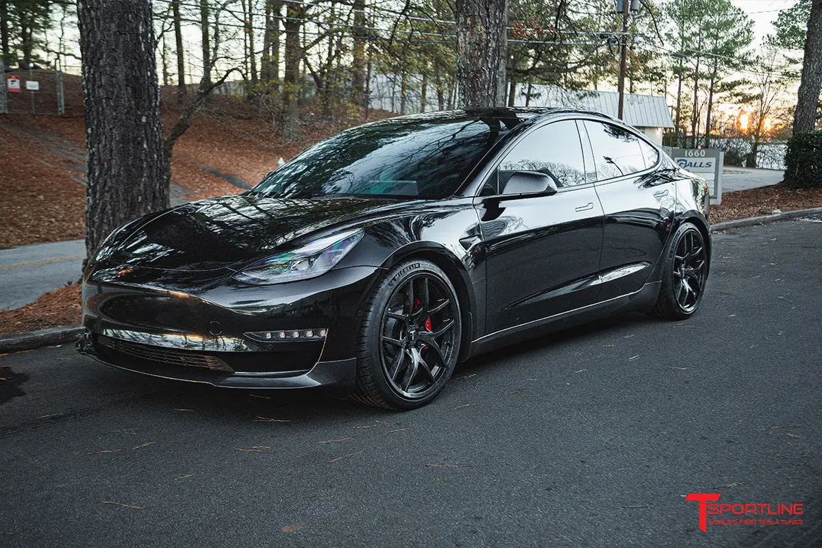 Tsc 20" Tesla Model 3 Forged Carbon Fiber Wheel And Tire Package (Set Of 4) 2