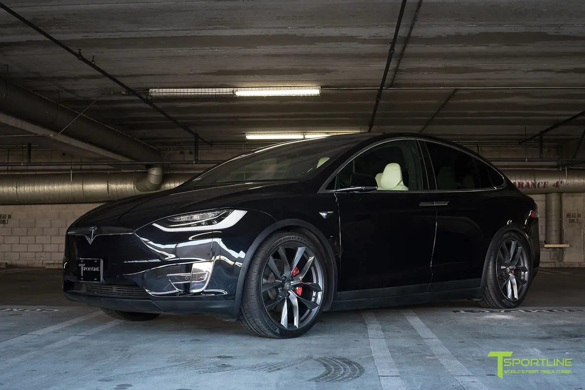 Tss 22" Tesla Model X Long Range & Plaid Replacement Wheel And Tire 4