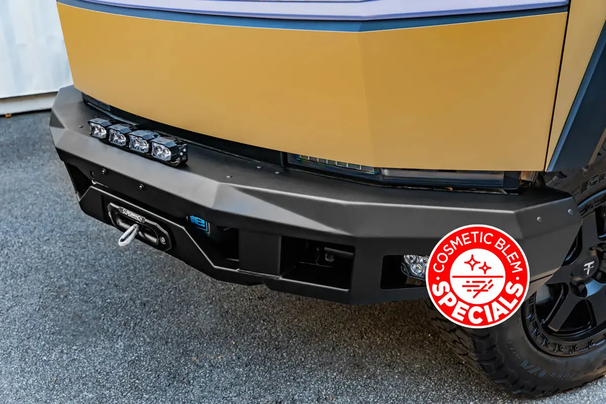 Open Box! Tesla Cybertruck Ctx Extreme Duty Steel Front Bumper - Optional Integrated High-Output Power 1