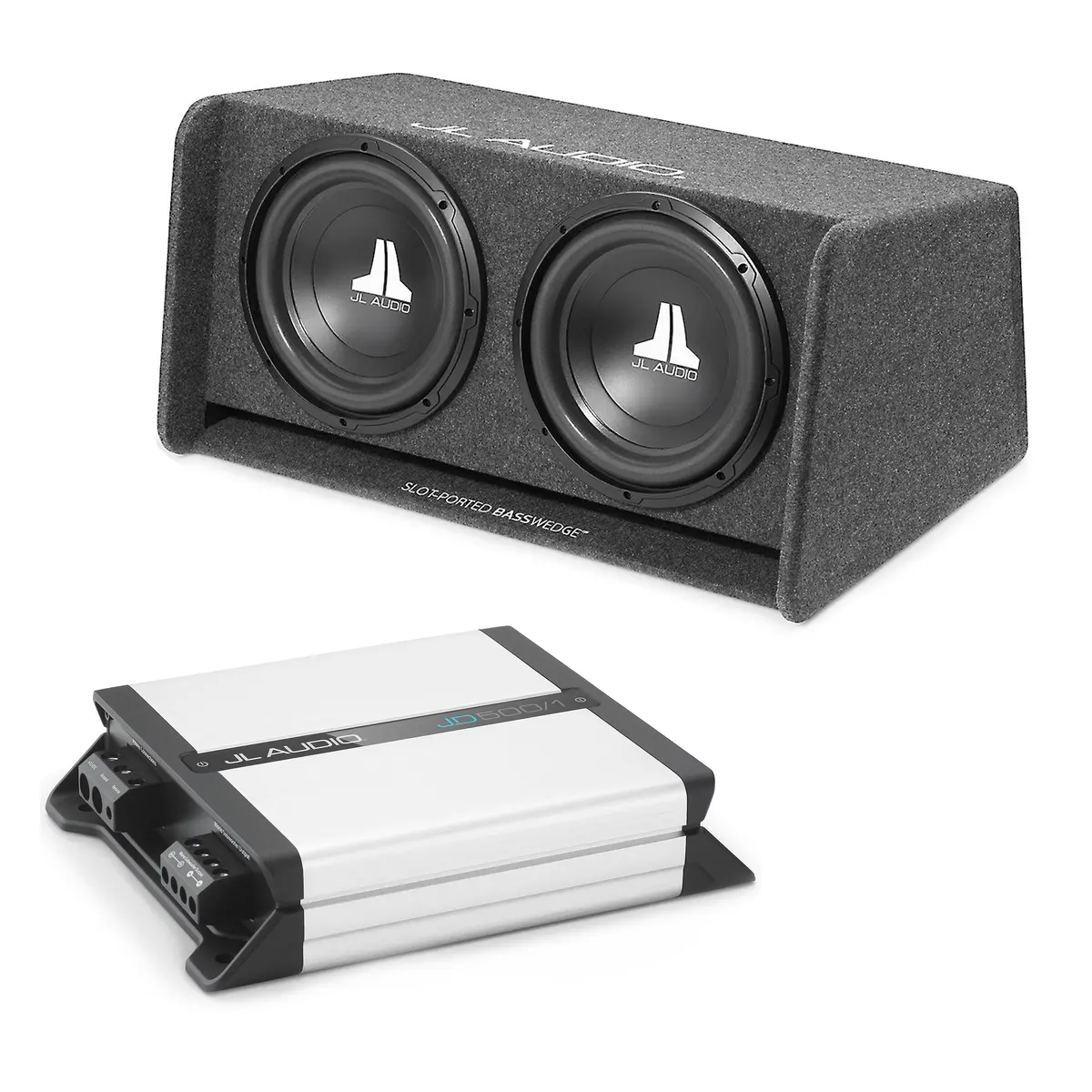 Jl Audio Cp212-W0v3 Subwoofer + Jd500/1 Monoblock Class D Amplifier 1