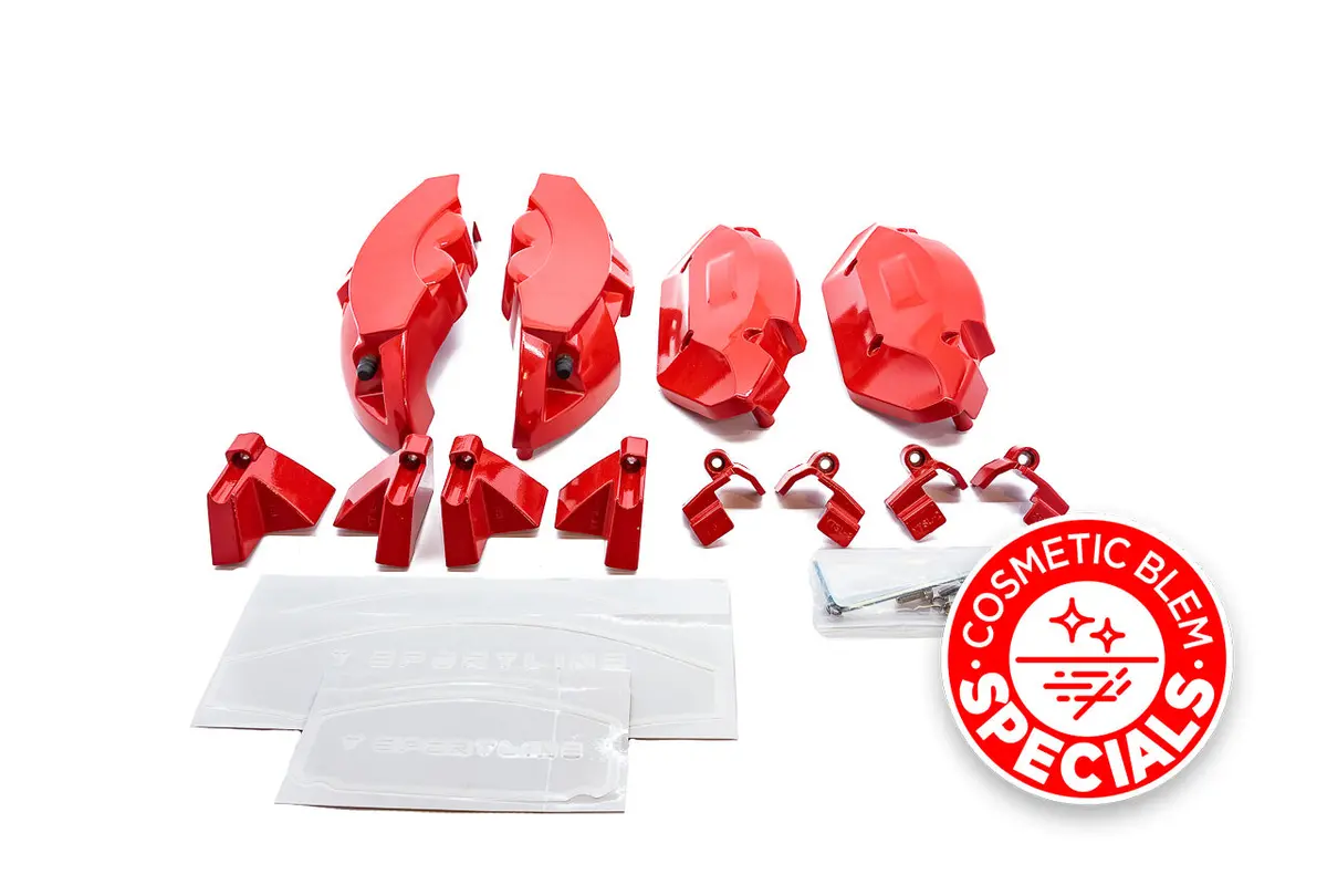 Open Box Special! Tesla Model 3 / Y Brake Caliper Cover Set - Performance Look - Precision Fit Die Cast Bolt-On 1