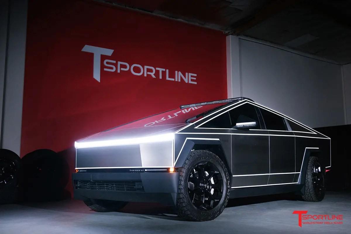Tesla Cybertruck Tron Reflective Highlight Diy Wrap Kit 1