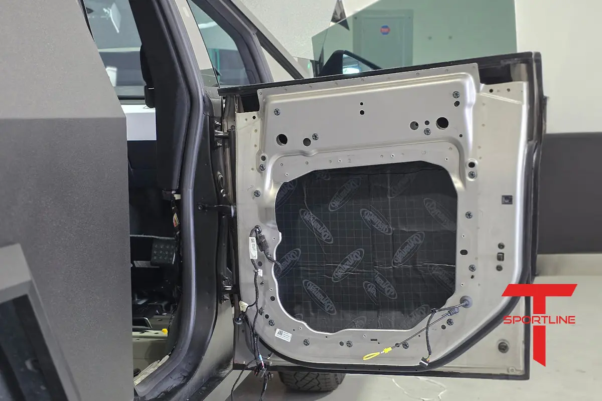 Tesla Cybertruck Dynamat Sound Deadening & Noise Cancellation Insulation 1