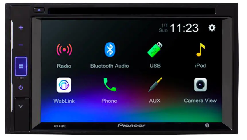 Pioneer Avh-241Ex 6.2" Wvga Resitive Clear Type Touch Car Stereo 1