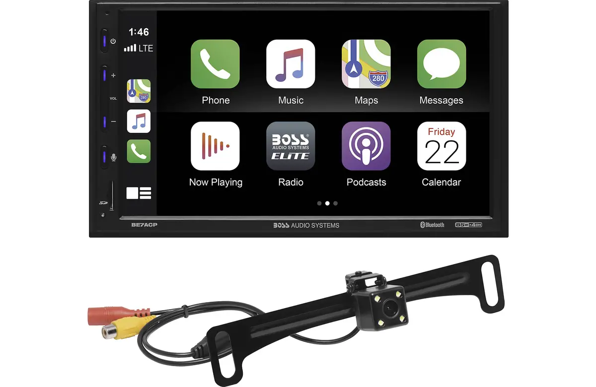 Boss Audio Be7acp-C 2-Din Digital Multimedia Receiver + Free Backup Camera 1