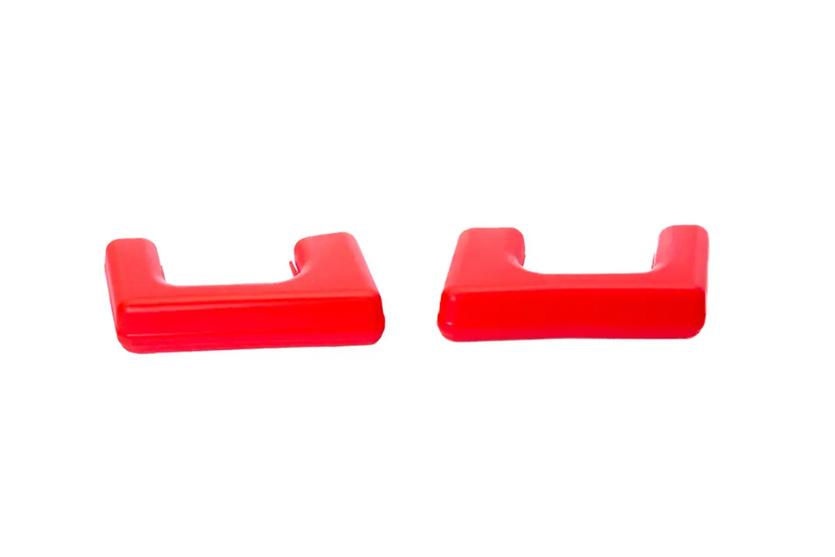 Tesla Cybertruck Bumper Tow Hook Red Silicone Slip-On Covers 1