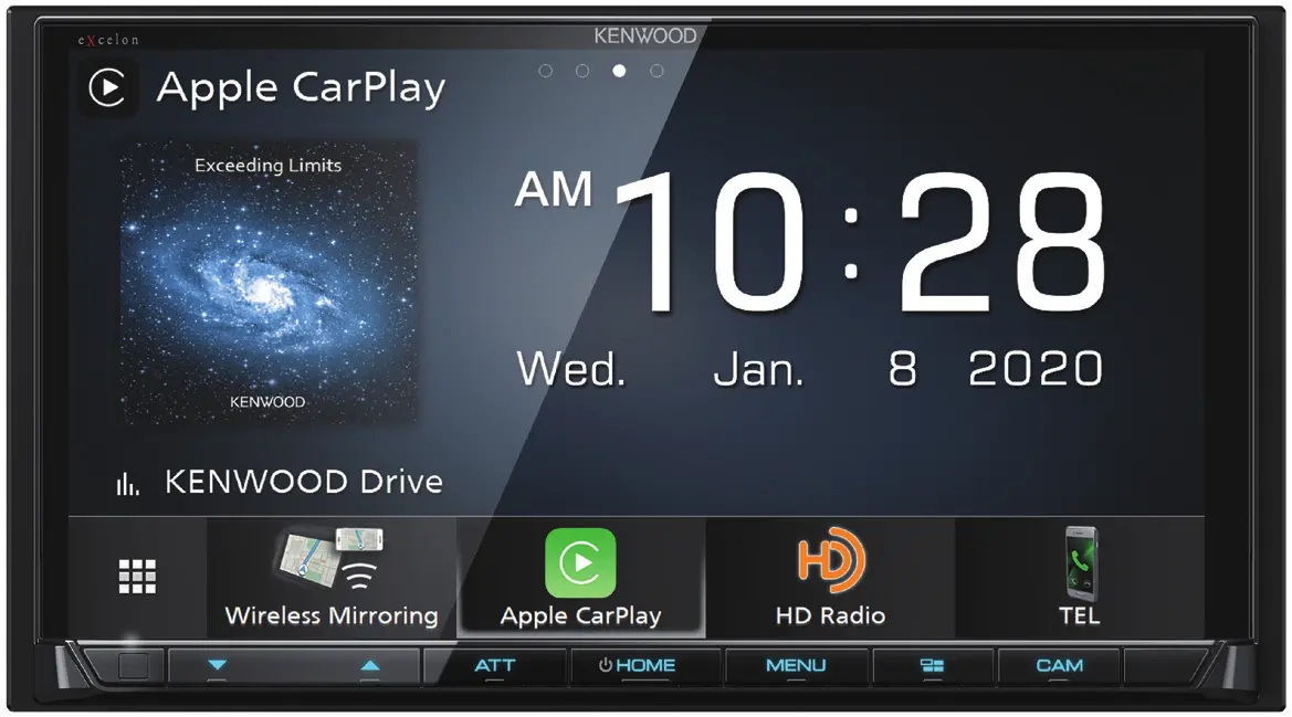 Kenwood Excelon Dmx907s 6.95" Wireless Apple Carplay & Android Auto Media Receiver 1