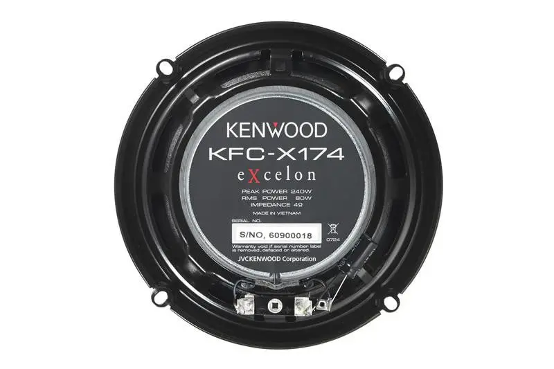 Kenwood Kfc-X174 6.5" 2-Way Coaxial Car Speaker 2