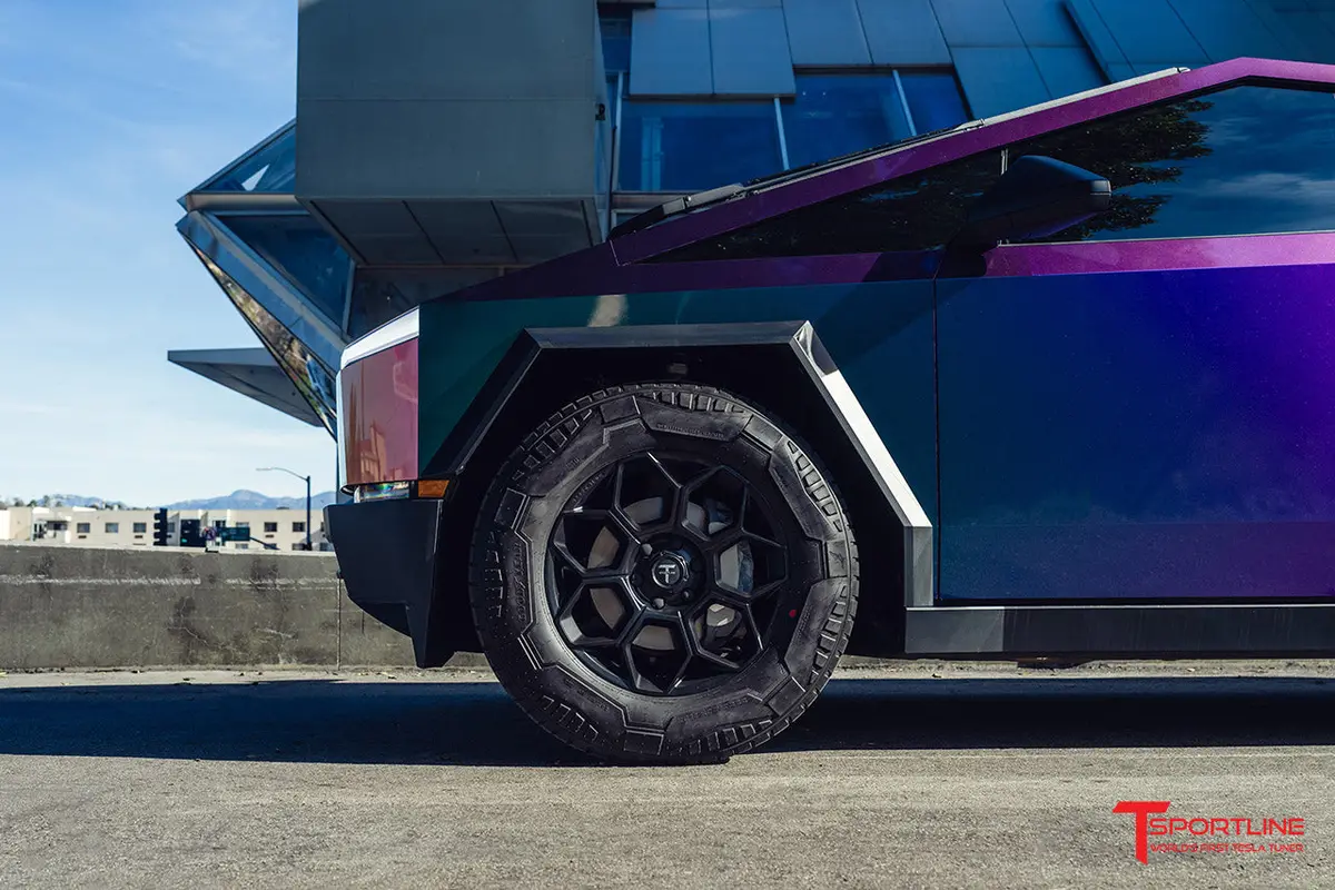 Ct7 20" Tesla Cybertruck Fully Forged Lightweight Tesla Wheel And Tire Package (Set Of 4) 24
