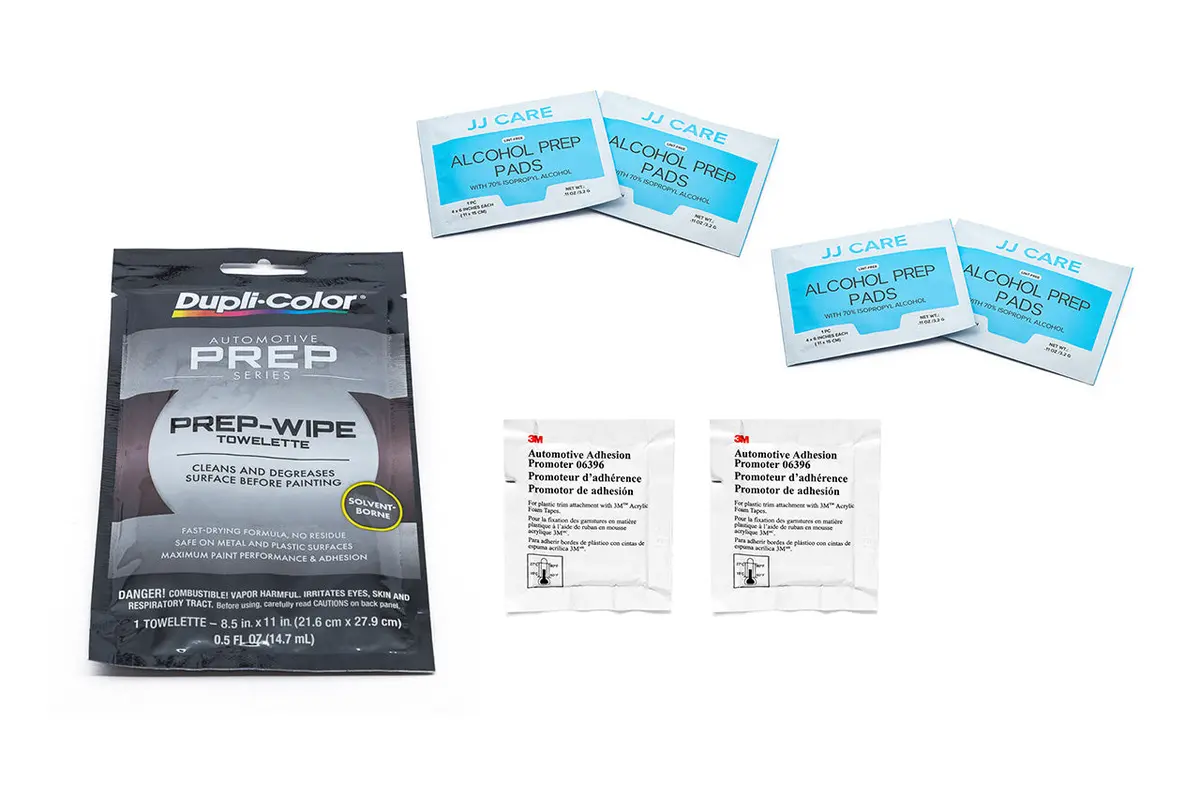 (Recommended) Surface Prep-Wipe & 3M Tape Adhesion Promoter Kit (7Pcs) 1