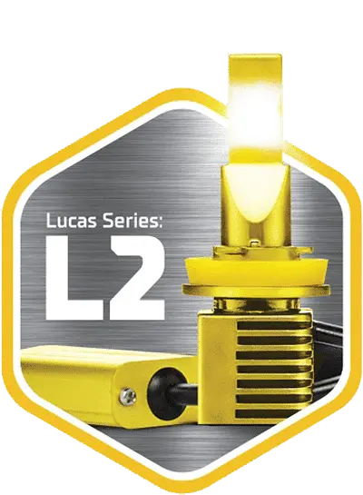 Lucas Lighting L2 Series Headlight Pair (2 Bulbs), 5X Brighter 2