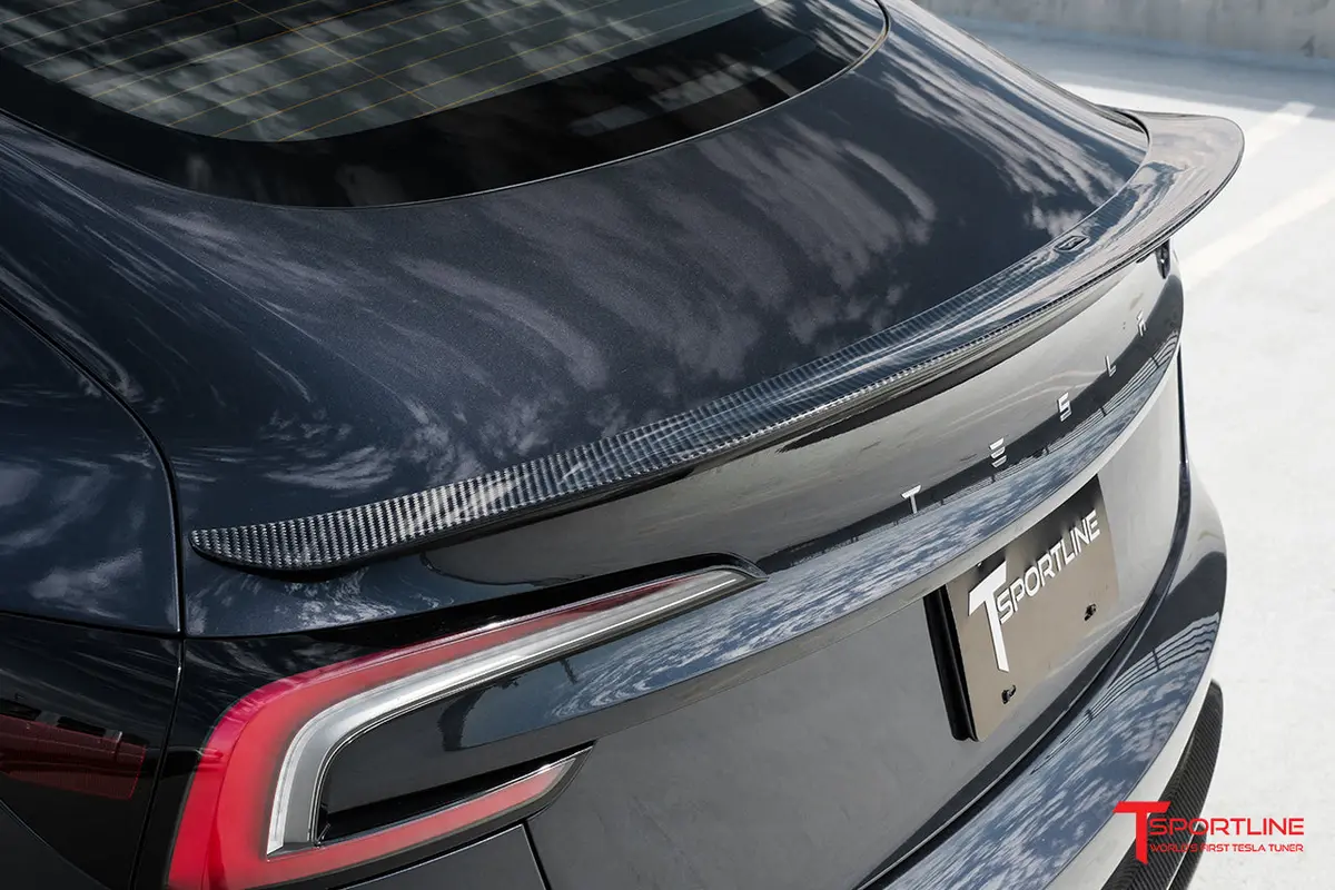 Tesla Model 3 Highland Carbon Fiber Rear Spoiler Wing 1