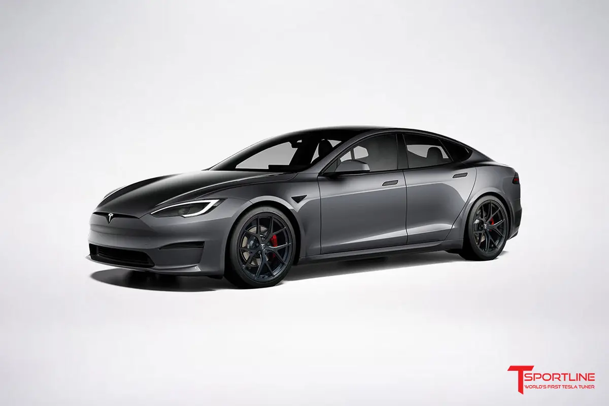 Txl115 21" Tesla Model S Plaid & Long Range Fully Forged Lightweight Tesla Wheel And Tire Package (Set Of 4) 36