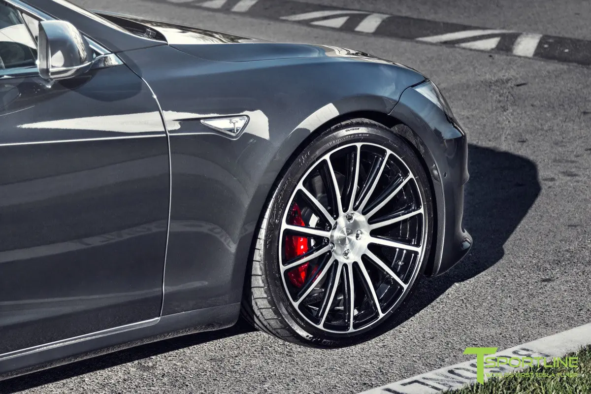 Ts114 21" Tesla Model S Wheel And Tire Package (Set Of 4) 28