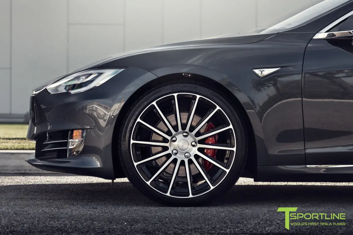 Ts114 21" Tesla Model S Wheel And Tire Package (Set Of 4) 26