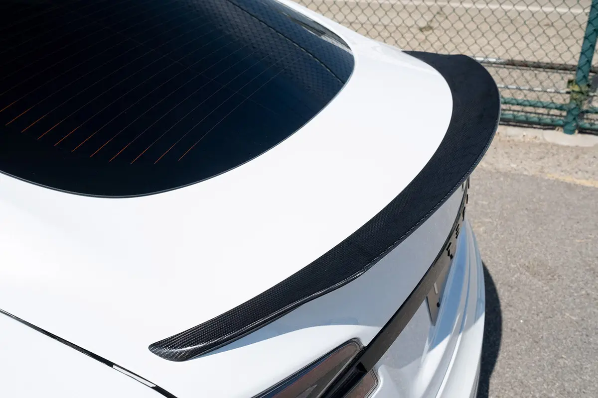 Tesla Model S Carbon Fiber Sport Trunk Decklid Spoiler 1