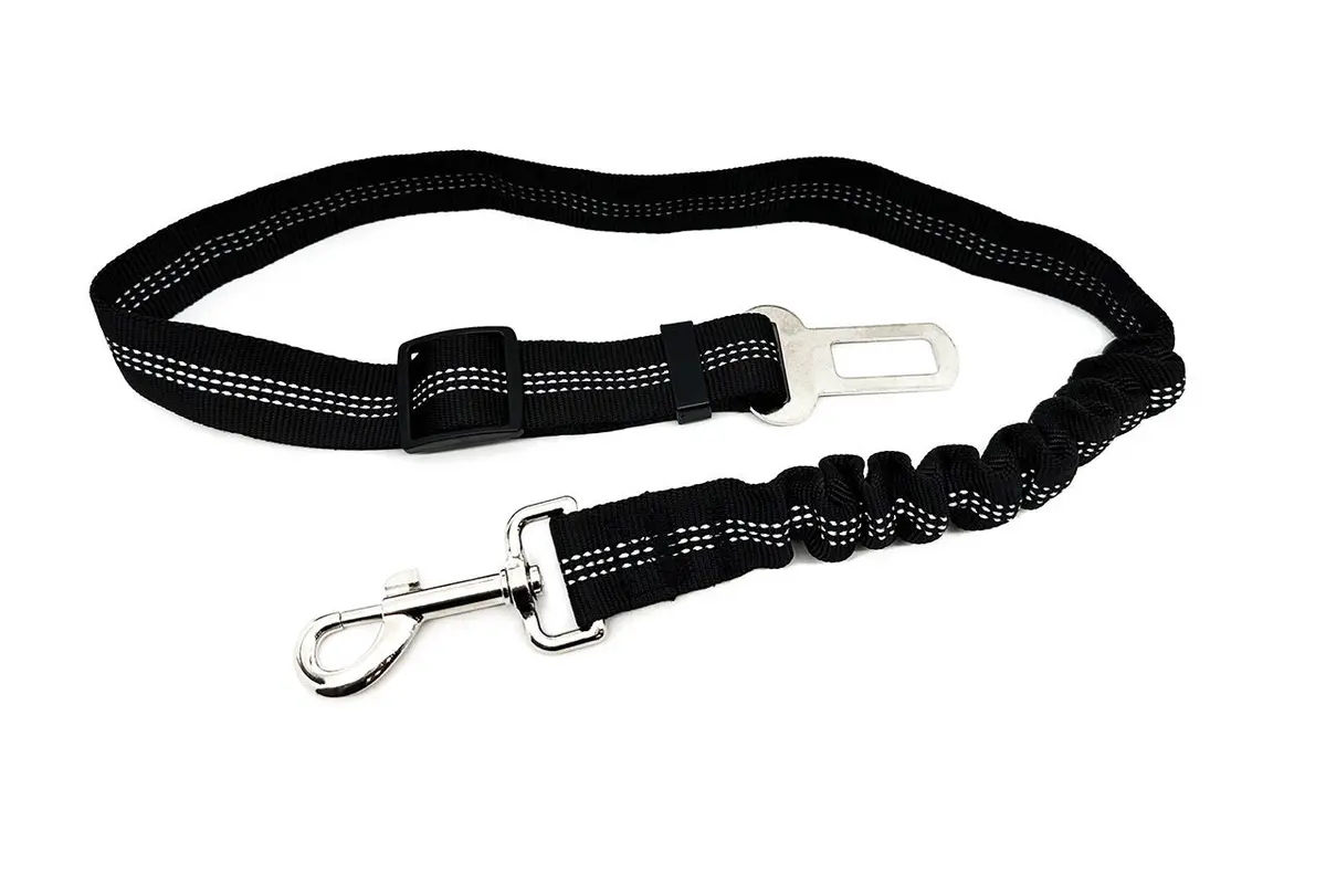 Dog / Pet Adjustable Seat Belt Car Harness Leash With Anti-Shock Bungee For Tesla 1