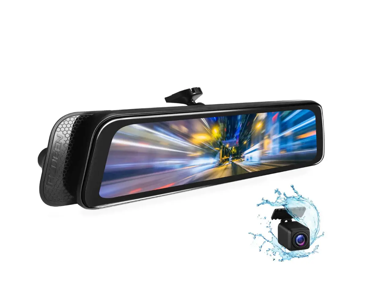 Rydeen R10-Spl 10" Full Display Dual-Channel Digital Mirror With 1080P Front/Rear Camera 1