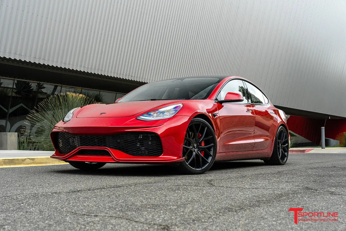 Tesla Model 3 Aero Sport Body Kit With Front And Rear Bumper Fascias & Wing Spoiler 1