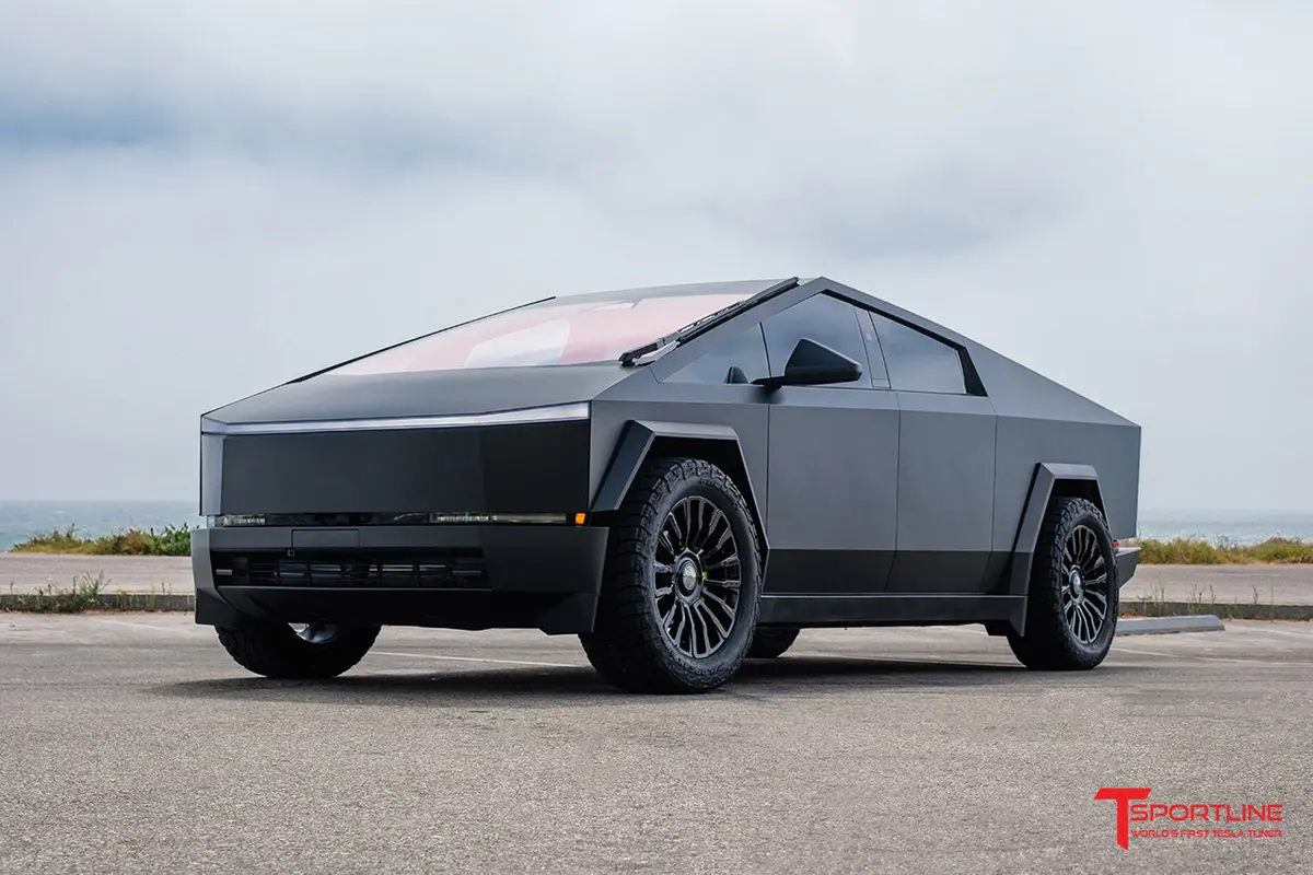 Ct8 22" Tesla Cybertruck Fully Forged Lightweight Tesla Wheel And Tire Package (Set Of 4) 3