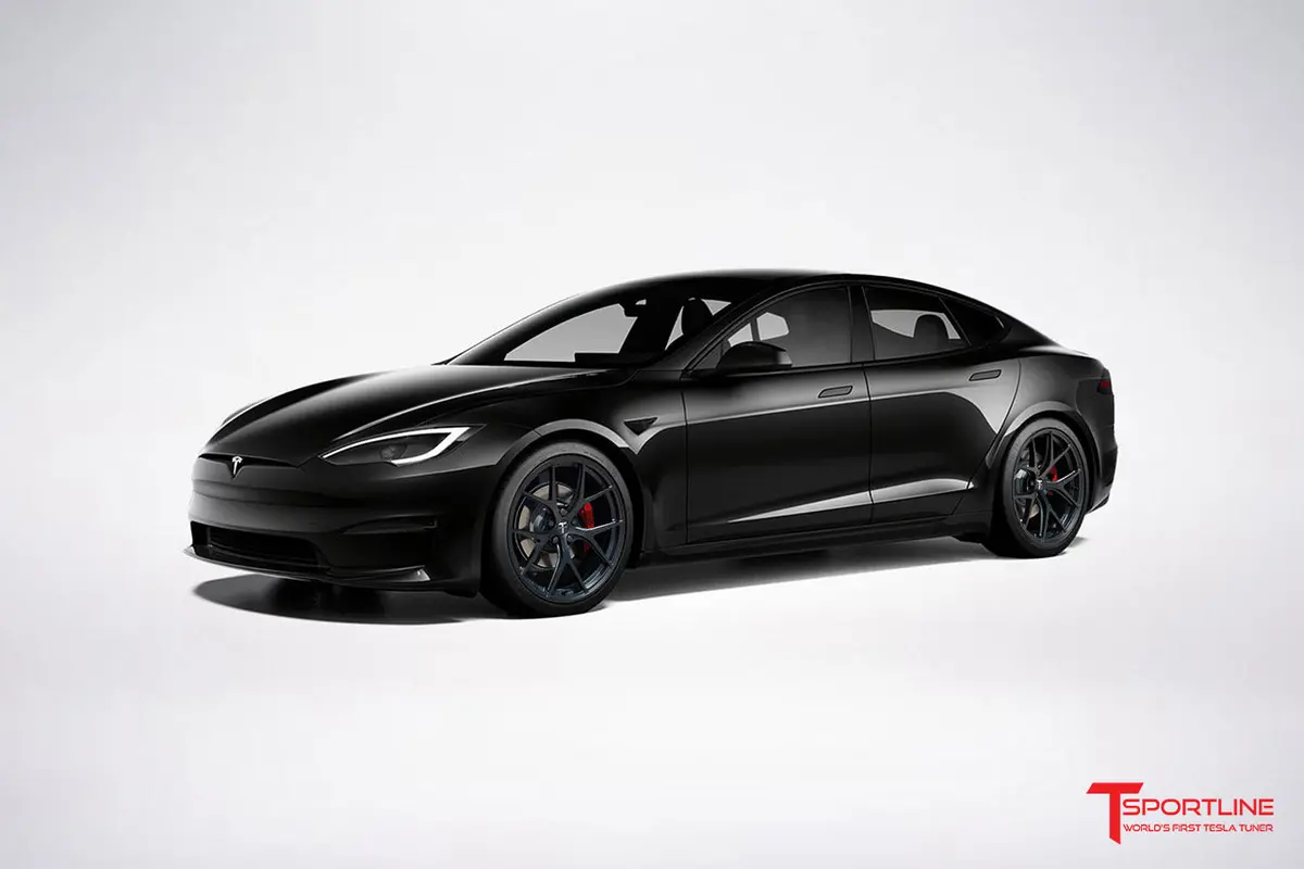 Txl115 21" Tesla Model S Plaid & Long Range Fully Forged Lightweight Tesla Wheel And Tire Package (Set Of 4) 35