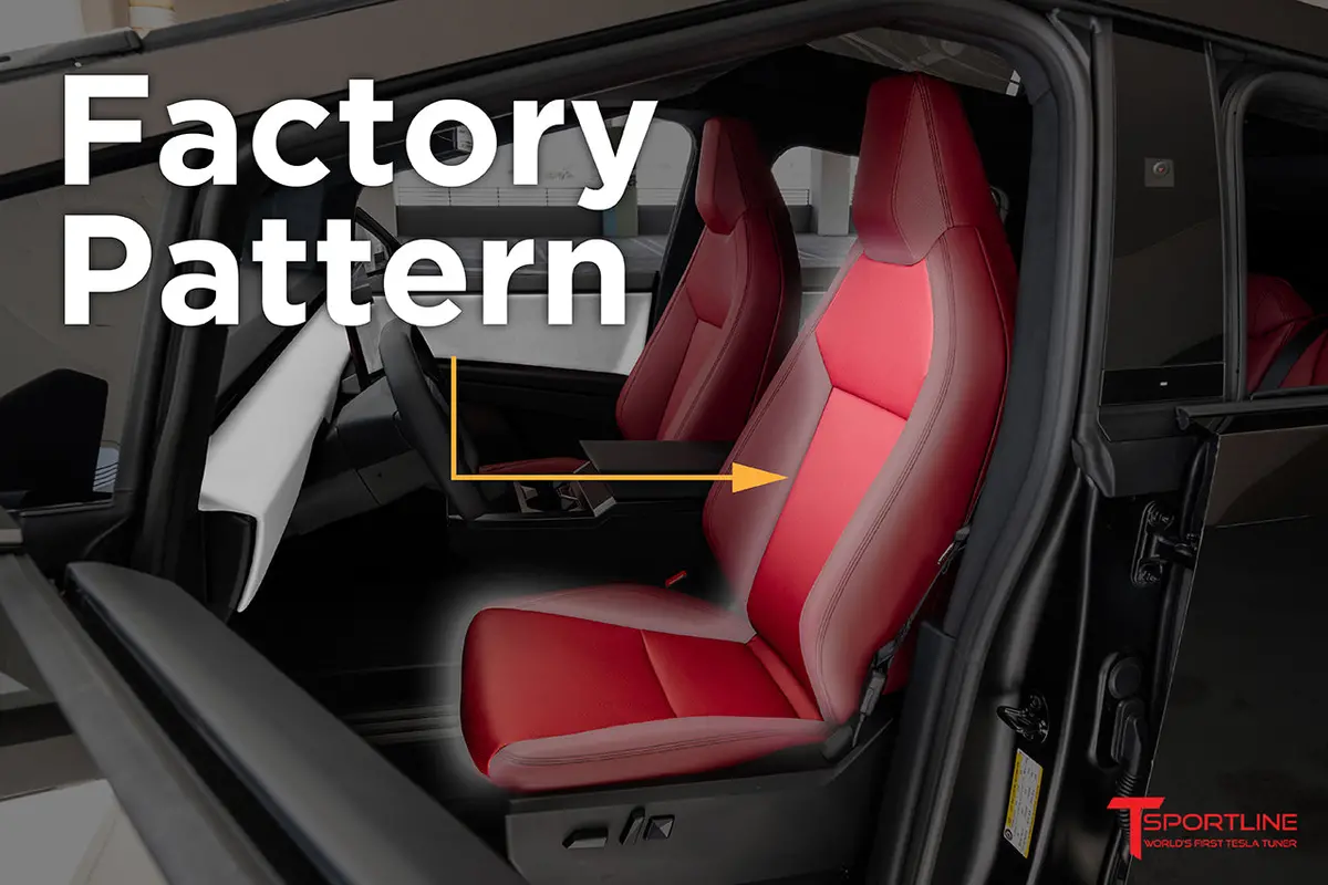 Tesla Cybertruck Seat Upgrade Kit Configurator Seat Insert Style 1