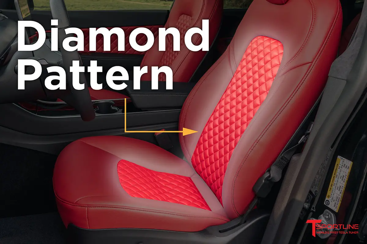Tesla Model 3 Seat Upgrade Kit Configurator Seat Insert Style 1