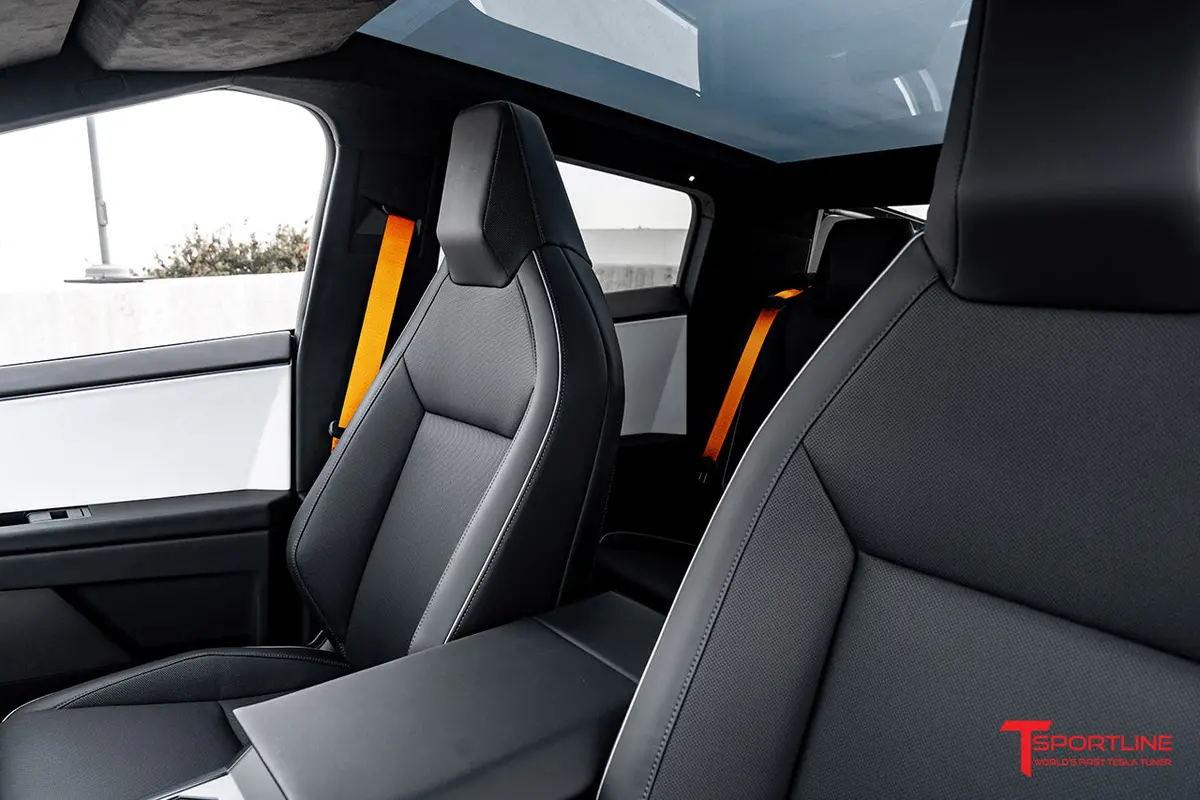 Tesla Cybertruck Custom Interior Program Phase 4: Seatbelts 1