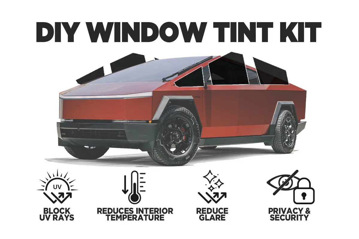 Tesla Cybertruck Diy Window Tint Kit 1