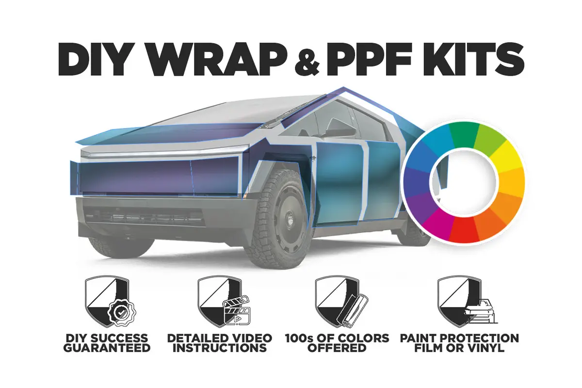 Tesla Cybertruck Diy Color Change Vinyl Wrap & Ppf Kits 1