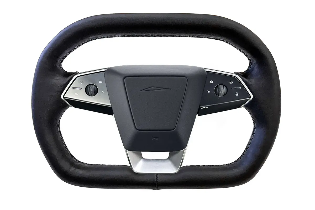 Tesla Cybertruck Premium Sport Grip Squircle Yoke Steering Wheel 1