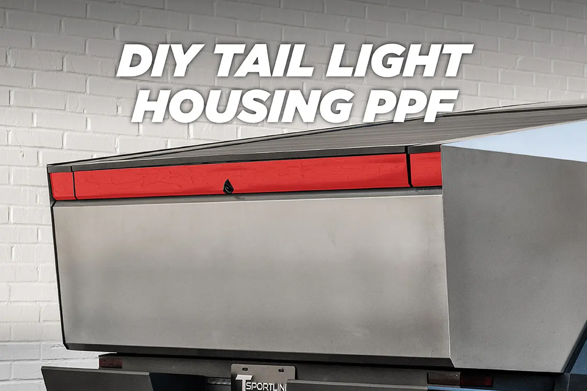 Tesla Cybertruck Tail Light Housing Diy Ppf Kit - Taillight Self Healing Protection Film 1