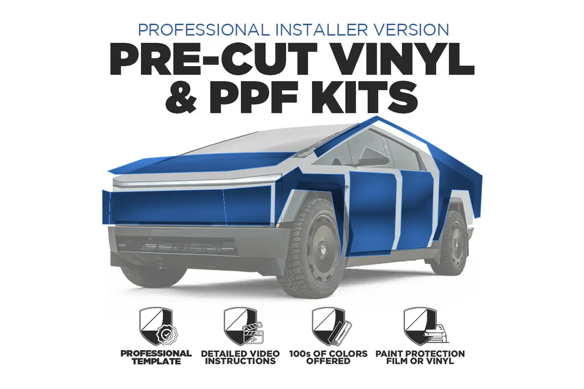 Tesla Cybertruck Pre-Cut Color Change Vinyl Wrap & Ppf Kits For Professional Installers 1