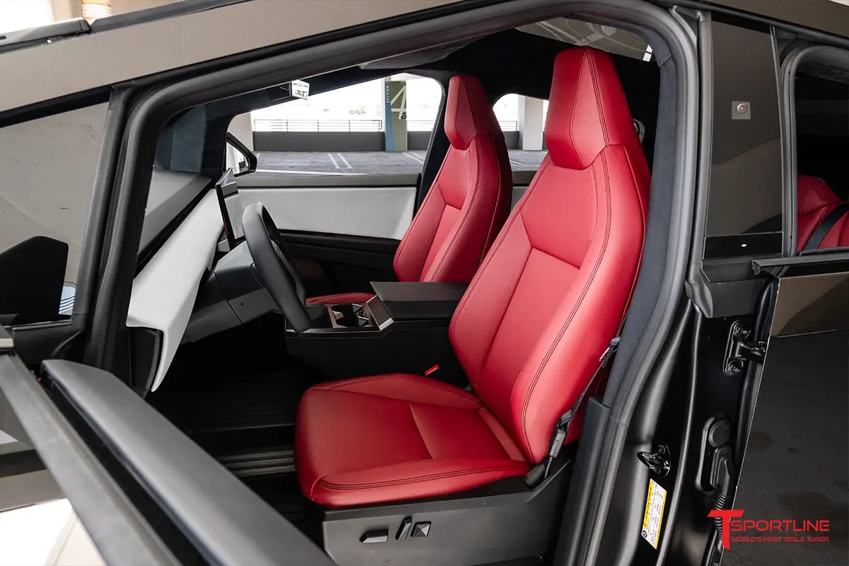 Tesla Cybertruck Custom Upholstery And Seat Skin Upgrade Kit 1