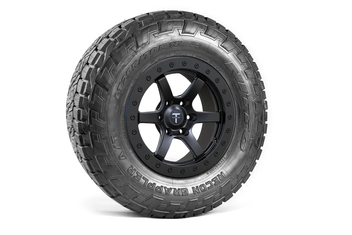 Ct6b 18" Tesla Cybertruck Beadlock Off Road Forged Tesla Wheel And Tire Package (Set Of 4) 1