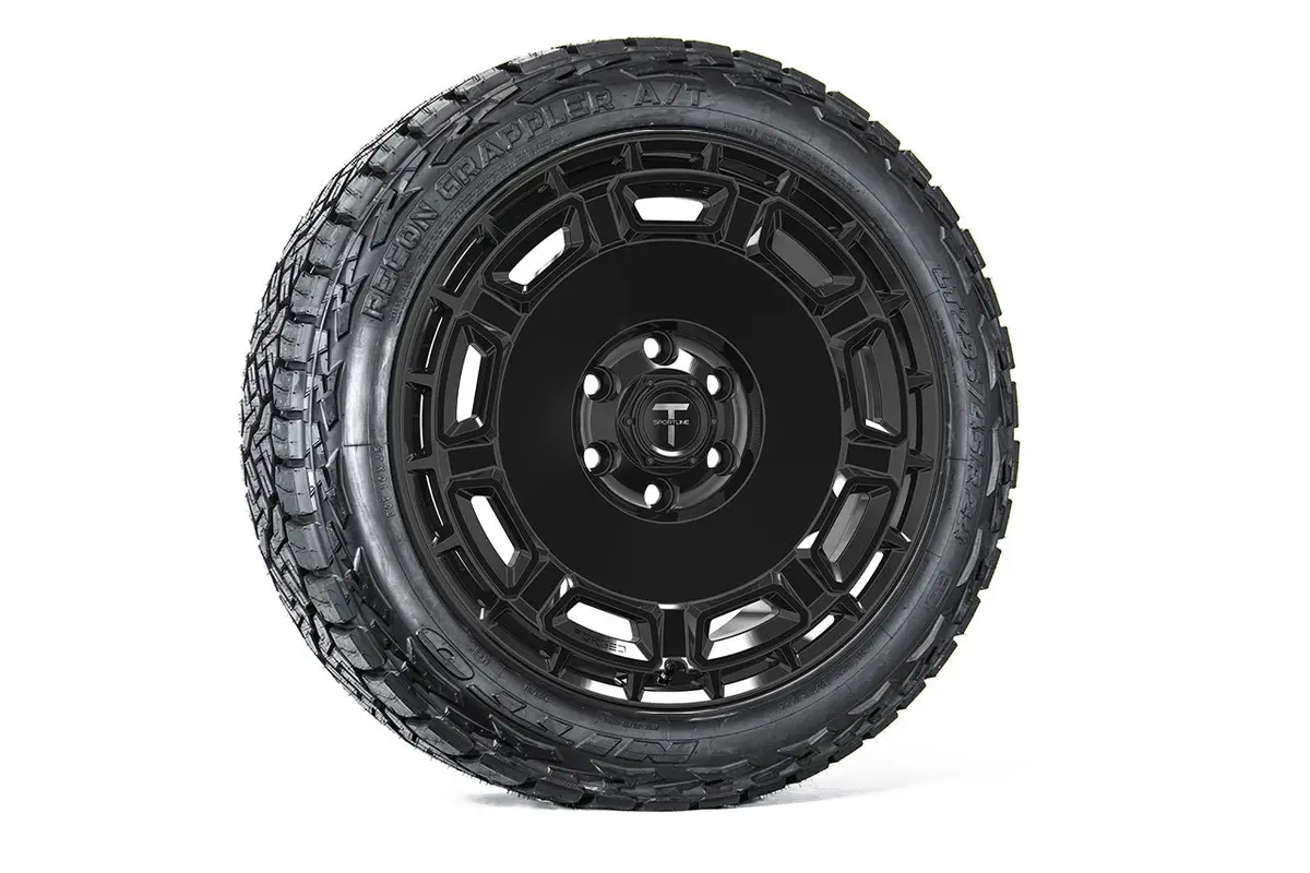 Ct9 24" Tesla Cybertruck Fully Forged Lightweight Tesla Wheel And Tire Package (Set Of 4) 3