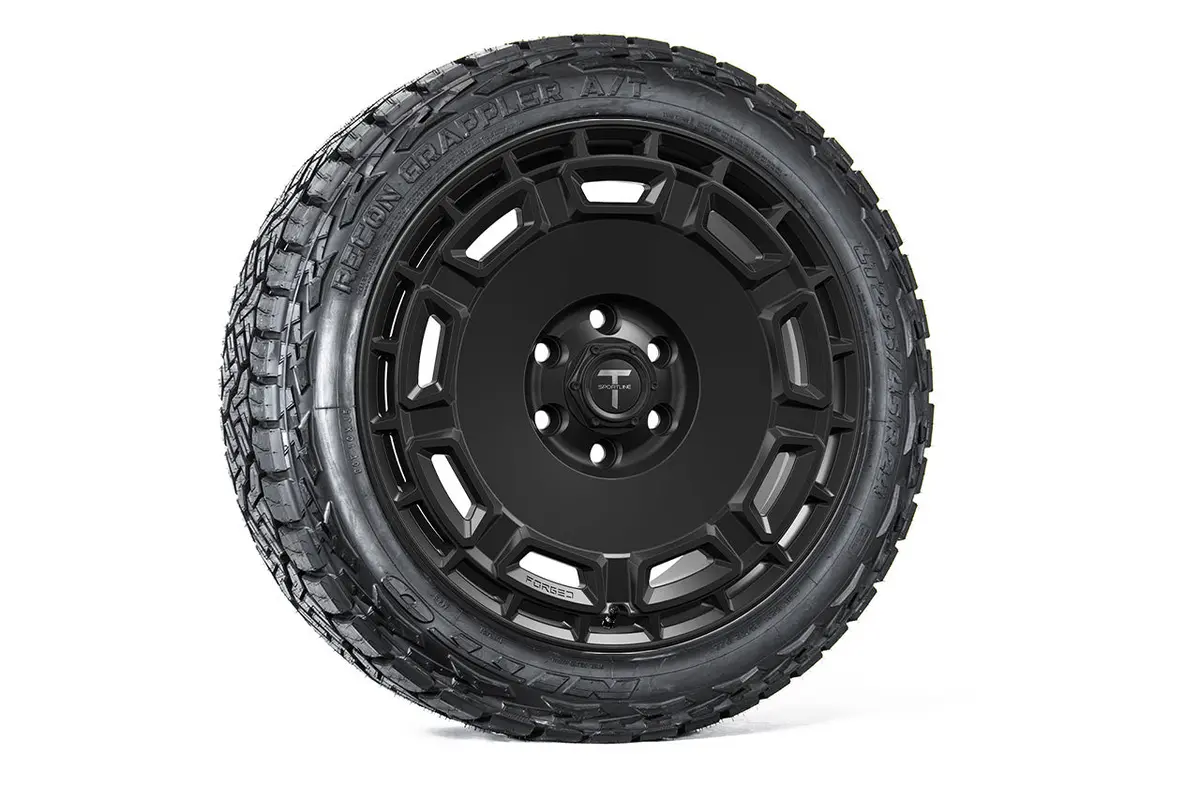 Ct9 24" Tesla Cybertruck Fully Forged Lightweight Tesla Wheel And Tire Package (Set Of 4) 1