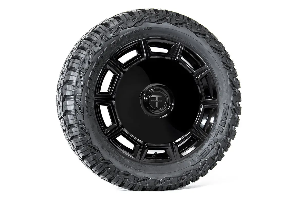 CT10 22" Forged Monoblock Tesla Cybertruck Wheel & Tire Package (4-Pack) - Image 2